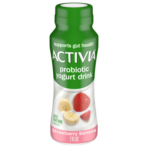 Yogurt/Kefir Activia Probiotic Yogurt Drink Strawberry Banana hero