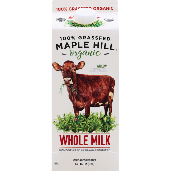 Milk Maple Hill Creamery Whole Milk, Organic hero