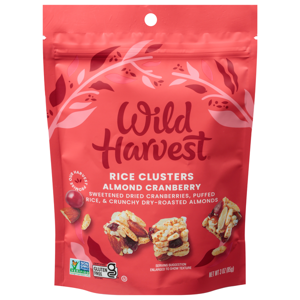 Nuts, Seeds & Dried Fruit Wild Harvest Rice Clusters, Almond Cranberry hero