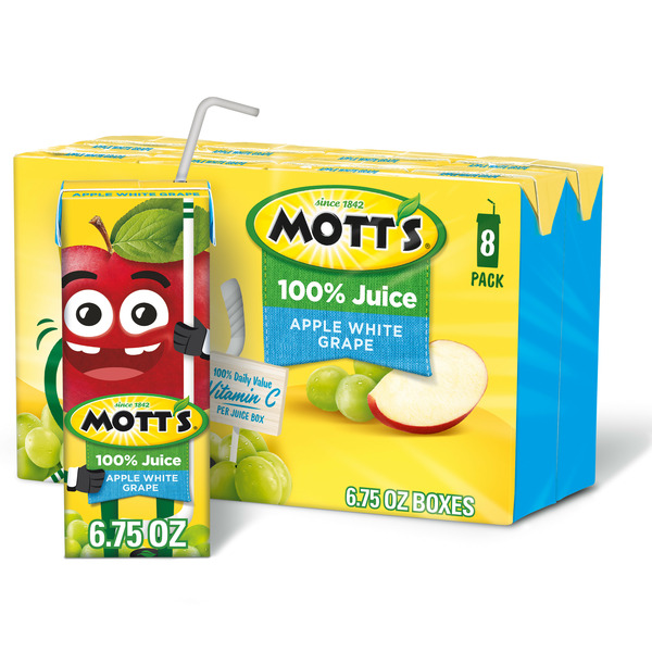 Juice & Nectars Mott's 100% Apple White Grape Juice hero