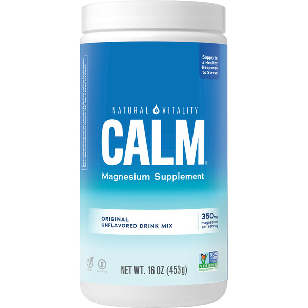 Vitamins & Supplements Natural Vitality CALM Magnesium Supplement Drink Mix, Unflavored hero