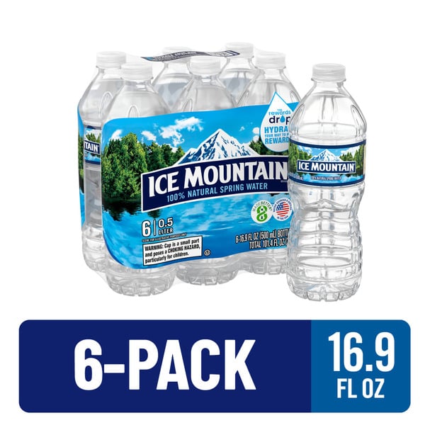 Water, Seltzer & Sparkling Water Ice Mountain Natural Spring Water hero