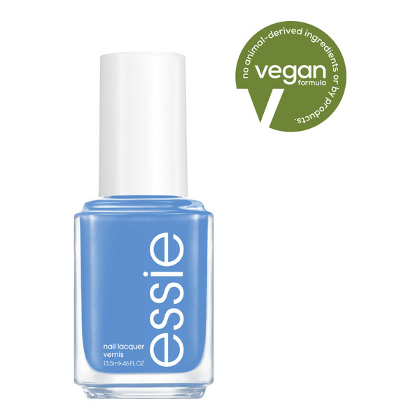 Beauty essie salon-quality nail polish, vegan, cornflower blue, Ripple Reflect hero