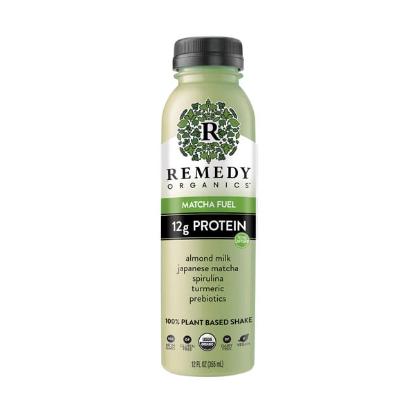 Refrigerated Remedy Organics Matcha Fuel Plant Based Protein, Ready-to-Drink hero