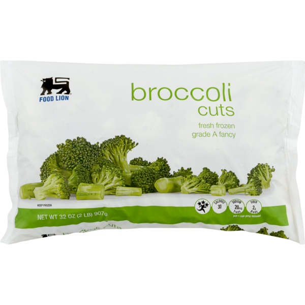 Vegetables, Vegan, & Vegetarian Food Lion Broccoli Cuts, Fresh Frozen, Bag hero