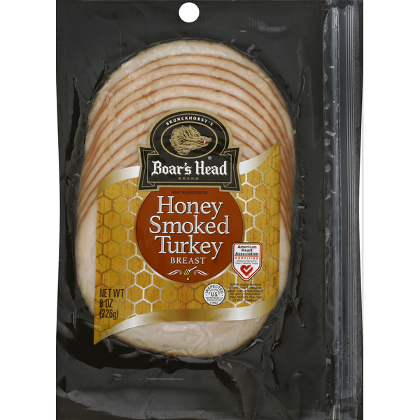 Deli Meats Boar's Head Honey Smoked Turkey Breast hero