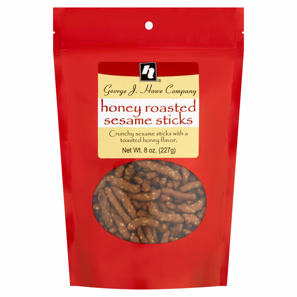 Crackers George J. Howe Company Honey Roasted Sesame Sticks hero