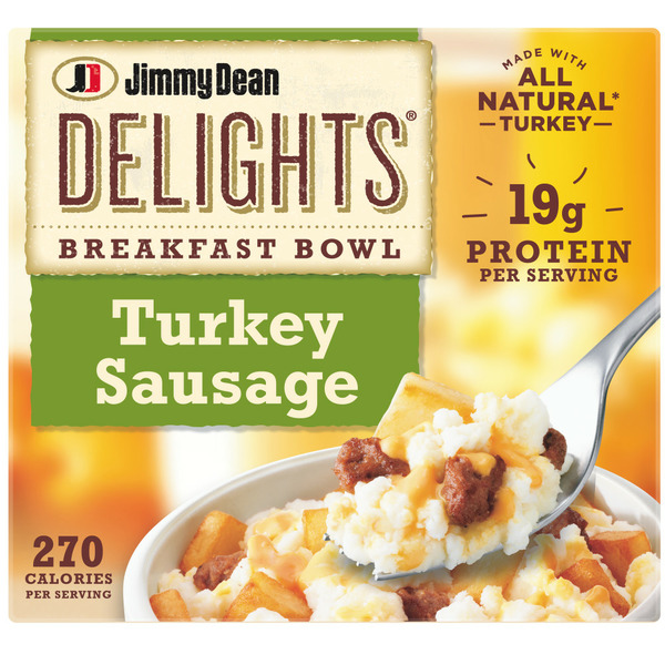 Frozen Breakfast Jimmy Dean Turkey Sausage Breakfast Bowl hero