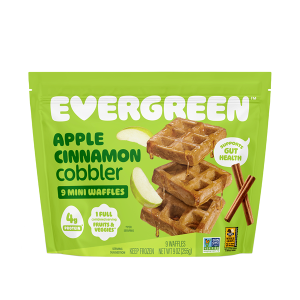 Evergreen Apple Cinnamon Cobbler, Frozen, Mini Waffles hero