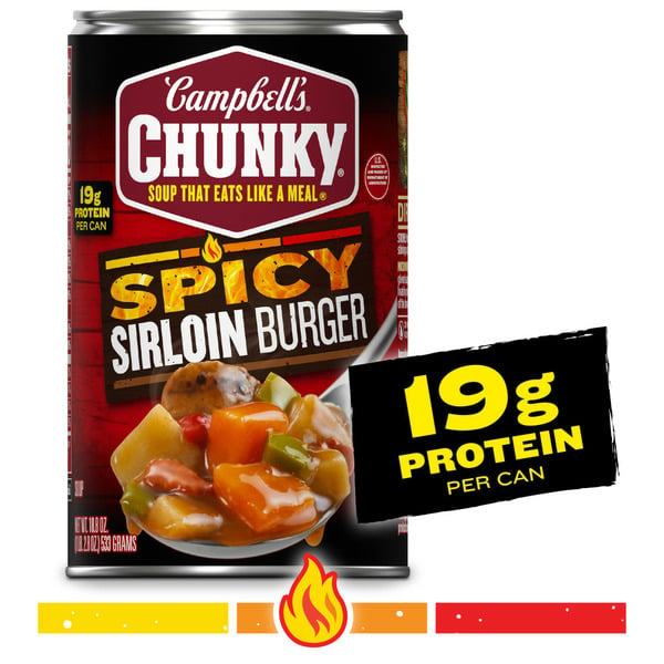 Canned Meals & Beans Campbell's Spicy Sirloin Burger Soup hero