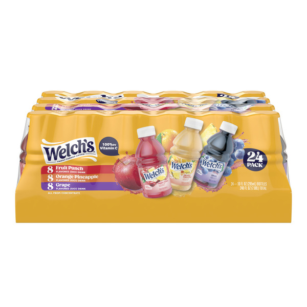 Juice & Nectars Welch's Juice Drink Variety Pack - Grape, Orange Pineapple, Fruit Punch hero