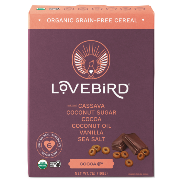 Cereal Lovebird Grain-Free Cereal Cacao O's hero