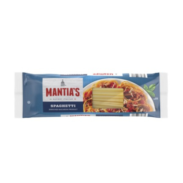 Dry Pasta Mantia's Enriched Macaroni Product, Spaghetti hero