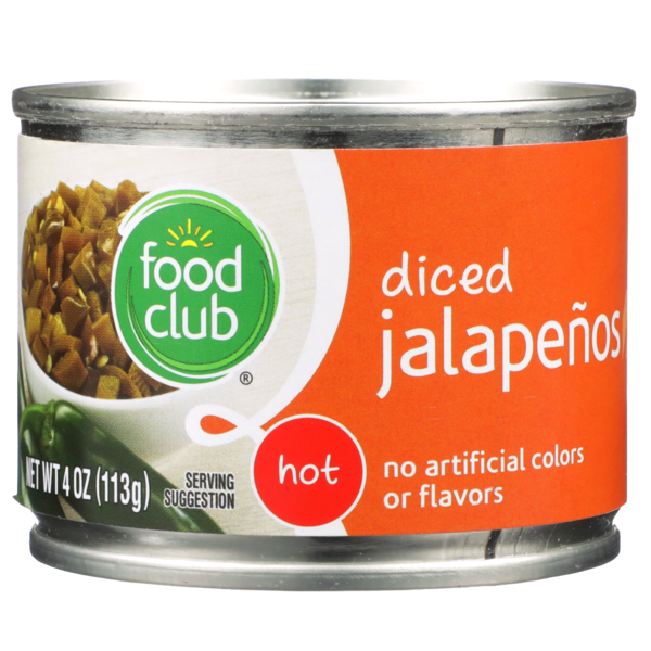 Spices & Seasonings Food Club Hot Diced Jalapenos hero