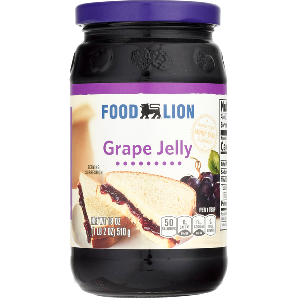 Spreads, Jam & Jelly Food Lion Jelly, Grape hero