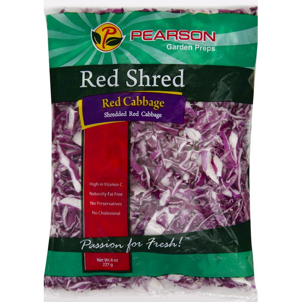 Packaged Vegetables & Fruits Pearson's Red Cabbage, Red Shred hero