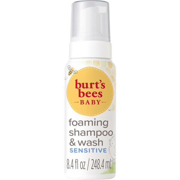 Burt's Bees Baby™ Sensitive Foaming Shampoo and Wash, Fragrance Free, Tear Free hero