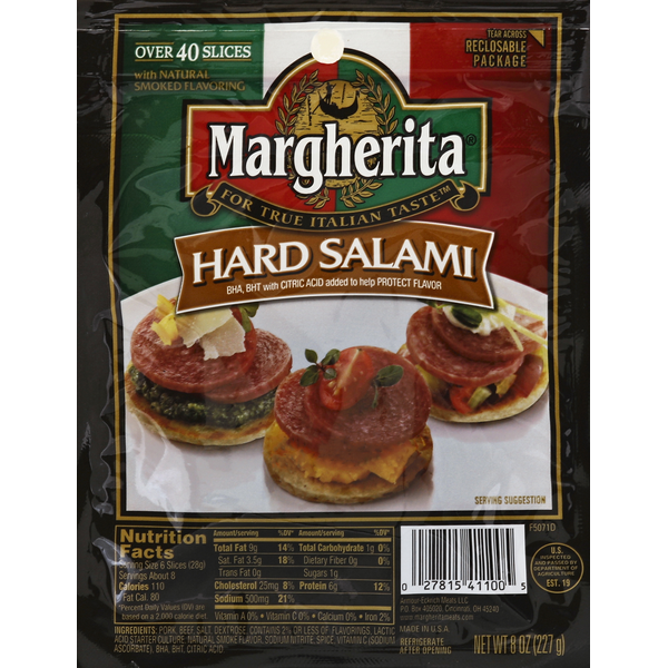 Lunch Meat Margherita Dry Sausage hero