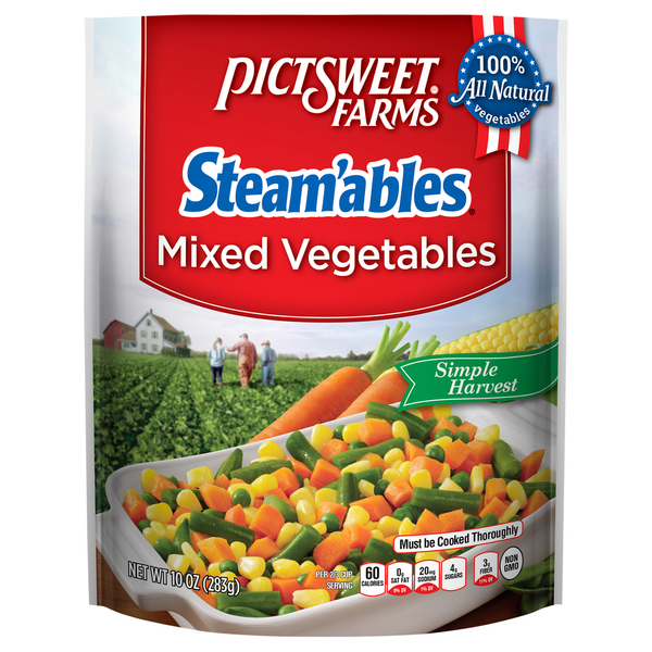 Frozen Produce Pictsweet Farms Steamables Farm Simple Harvest Mixed Vegetables hero