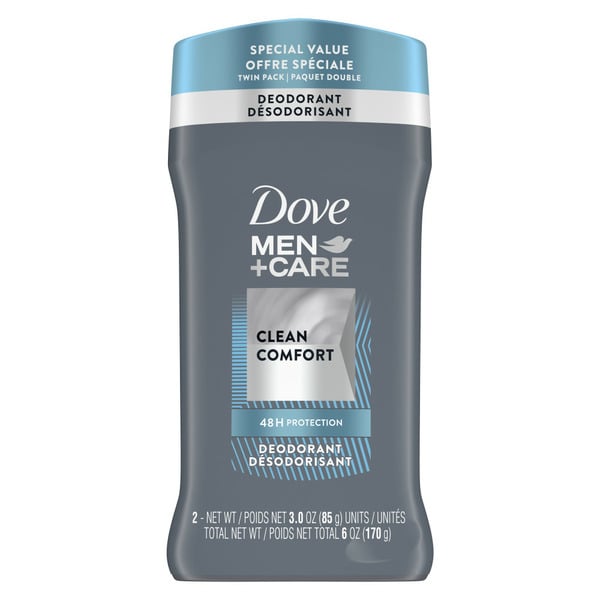 Deodorants Dove Men+Care Deodorant Stick Clean Comfort hero