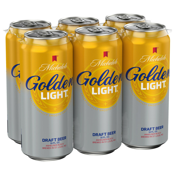 Beers & Coolers Michelob Golden Light Lager Draft Beer Cans hero