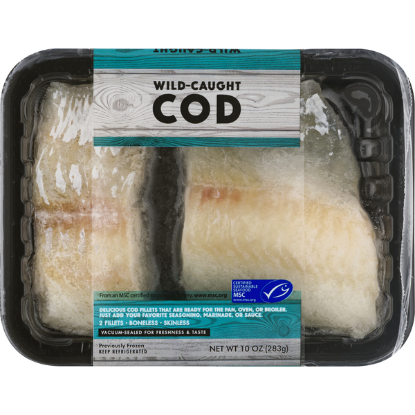 Fresh Fish & Shrimp Go Wild Cod, Wild-Caught hero