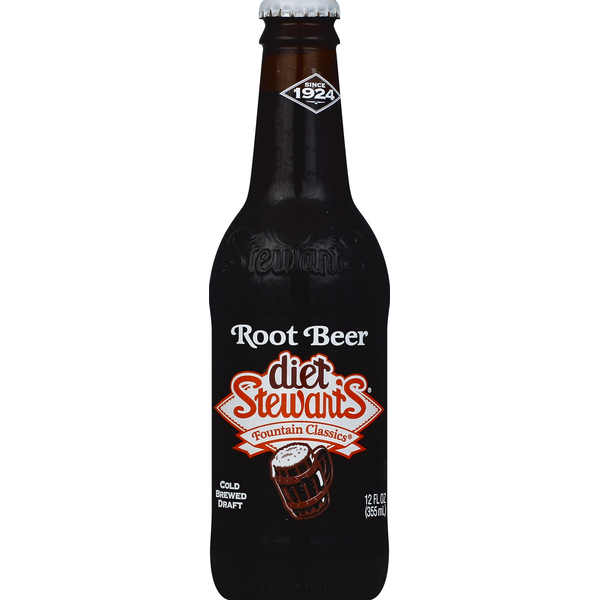 Soft Drinks Stewarts Root Beer, Diet hero