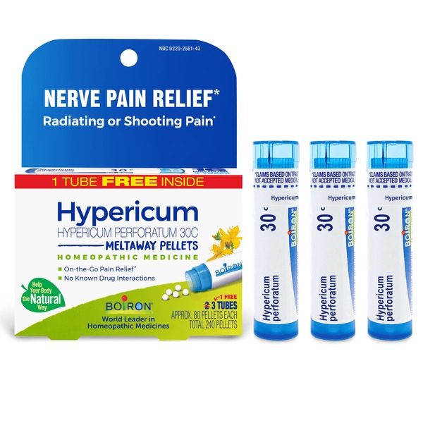 Muscles, Joints & Pain Relief Boiron Hypericum Perforatum 30C, Homeopathic Medicine for Nerve Pain Relief hero