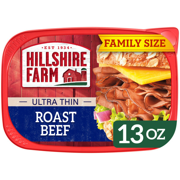 Lunch Meat Hillshire Farm Ultra Thin Sliced Lunchmeat, Roast Beef hero