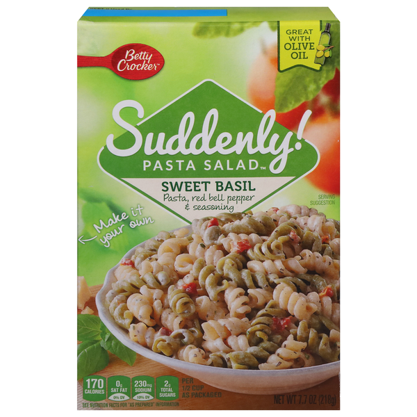 Instant Foods Betty Crocker Pasta Salad, Sweet Basil hero