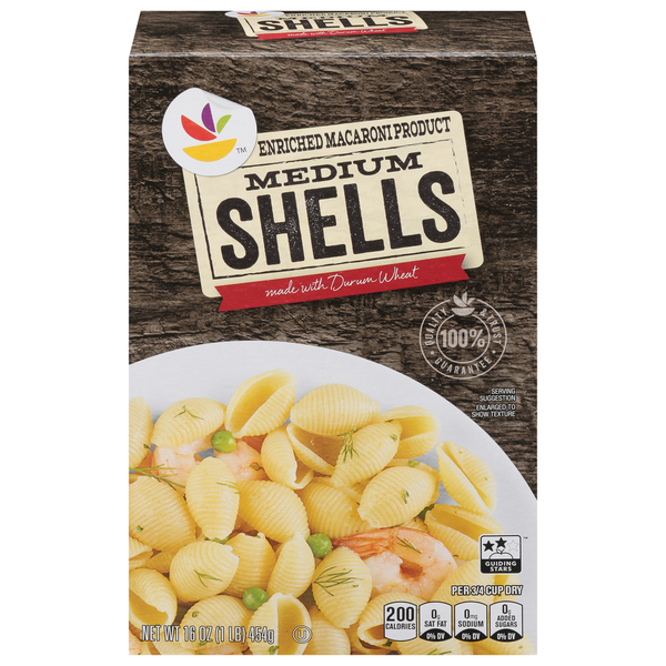 Dry Pasta Store Brand Shells, Medium hero