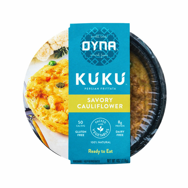 Oyna Natural Foods Kuku Persian frittata , Savory Cauliflower hero