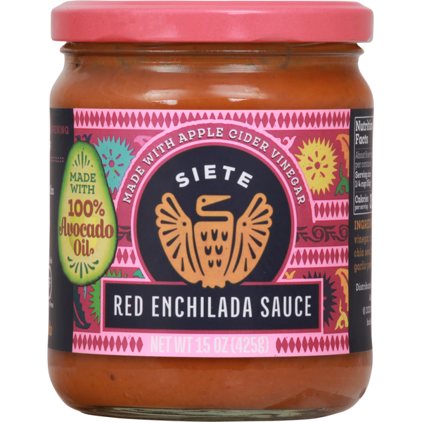 Condiments Siete Enchilada Sauce, Red hero