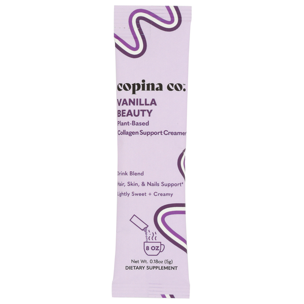 Copina Co. Vanilla Beauty Plant-Based Collagen Support Stick Pack - 10 Pk Shelf Carton hero