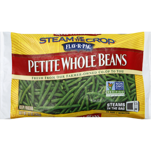 Frozen Produce Flav-R-Pac Steam of the Crop Petite Whole Beans hero