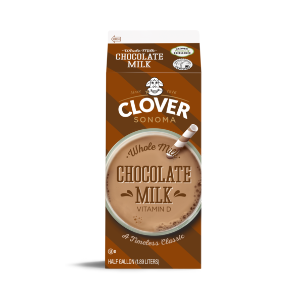 Milk Clover Sonoma Conventional Whole Chocolate Milk Half Gallon hero