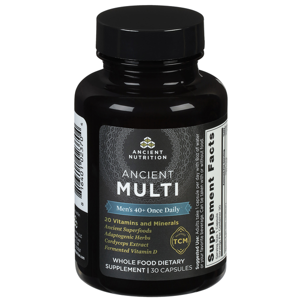 Dietary Supplements Ancient Nutrition Ancient Multi, Men's, 40+, Once Daily, Capsules hero