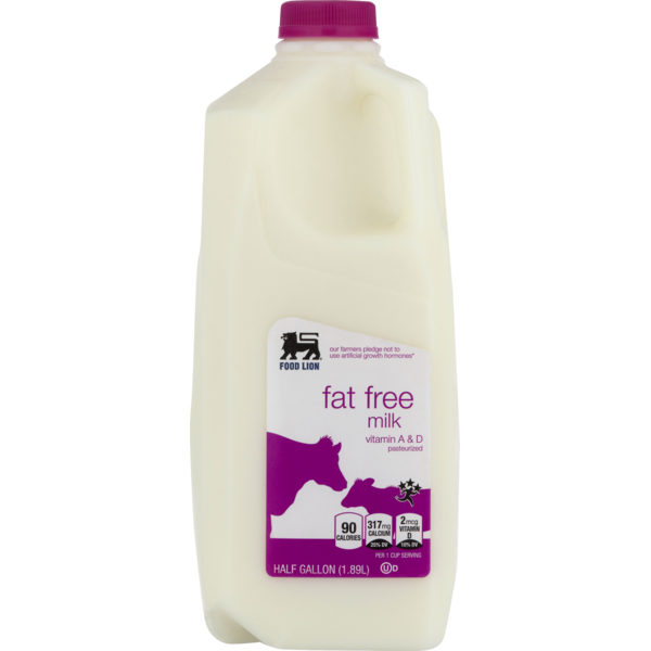 Milk, Soy & Lactose Free Food Lion Milk, Fat Free hero