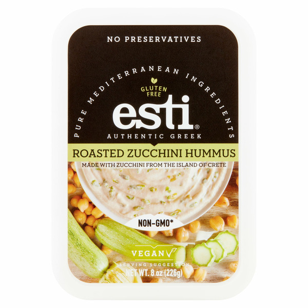 Fresh Dips & Tapenades Esti Authentic Greek Roasted Zucchini Hummus hero