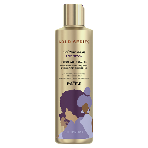 Hair Care Pantene Moisture Boost Shampoo with Argan Oil for Curly, Coily Hair hero