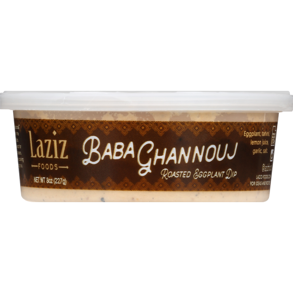 Laziz Foods Baba Ghannouj, Roasted Eggplant Dip hero