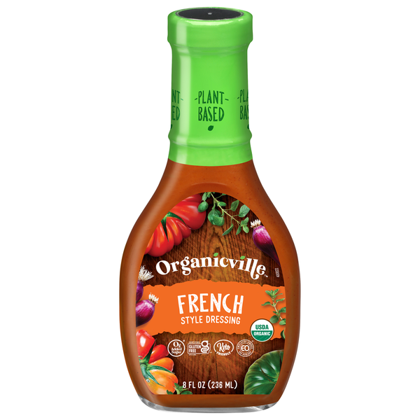 Salad Dressing & Toppings Organicville Dressing, French Style hero