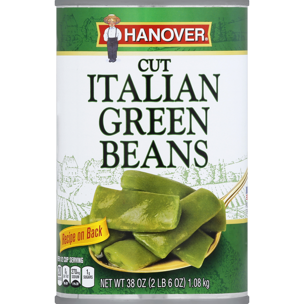 Canned & Jarred Vegetables Hanover Green Beans, Italian, Cut hero