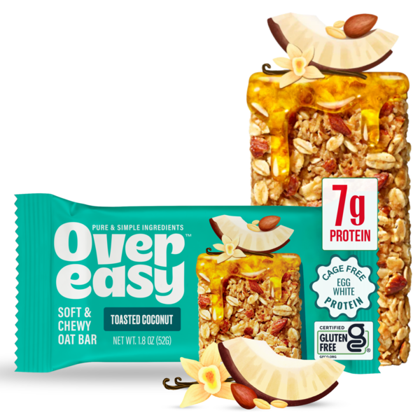 Over Easy Oatmeal Breakfast Bar, Toasted Coconut hero