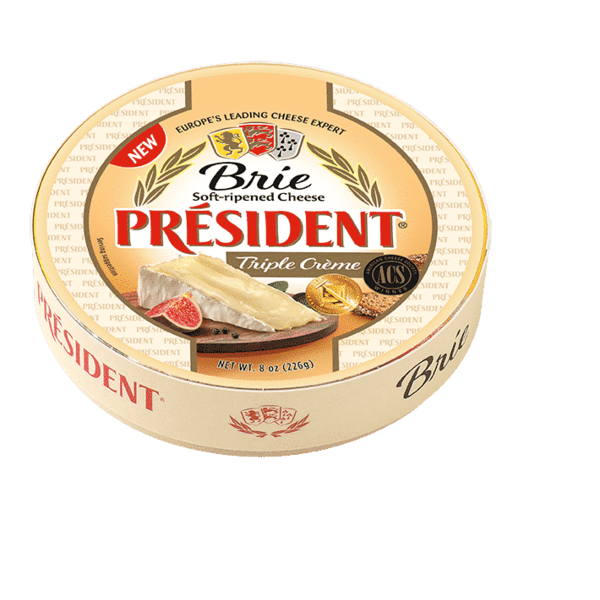 Specialty Cheeses Président Triple Creme Brie Round hero