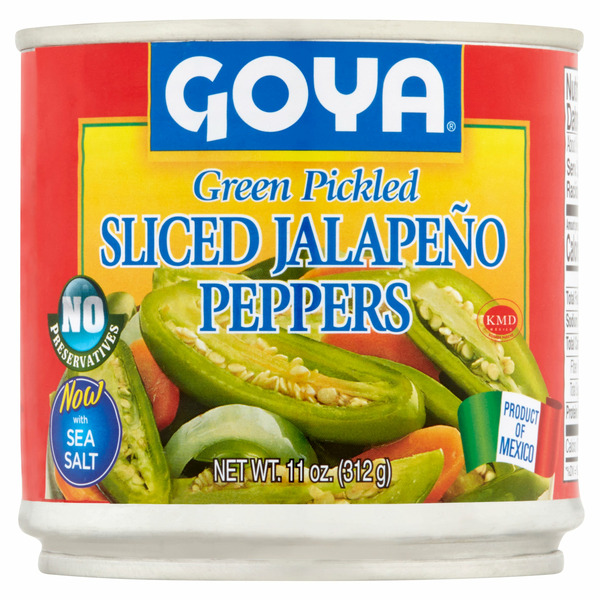 Canned & Jarred Vegetables Goya Green Pickled Sliced Jalapeño Peppers hero