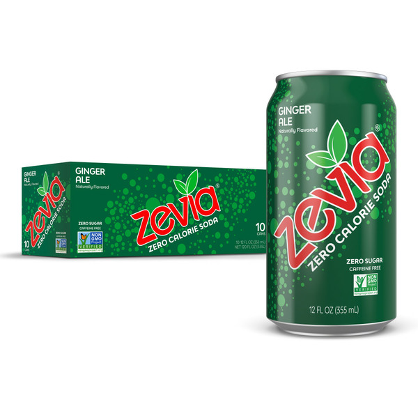 Soft Drinks Zevia Zero Calorie Ginger Ale Soda hero