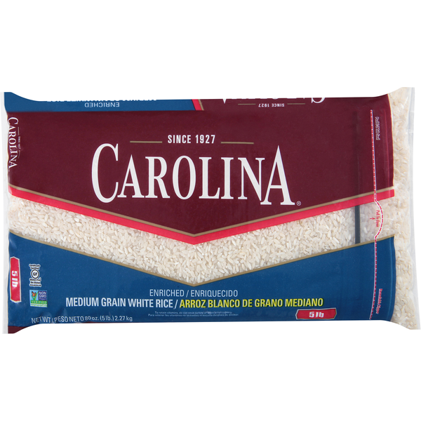 Grains, Rice & Dried Goods Carolina White Rice, Medium Grain, Enriched hero