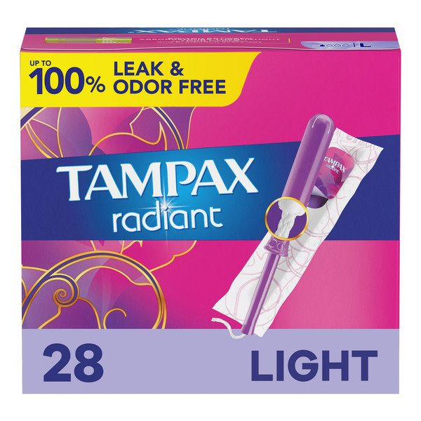 Feminine Care TAMPAX Radiant Tampons, Light hero