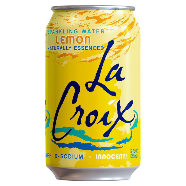 Refrigerated LaCroix Natural Lemon Sparkling Water hero